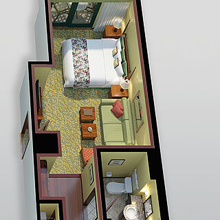 Marriott's Ko Olina Beach Club — Studio Guest Room Floorplan