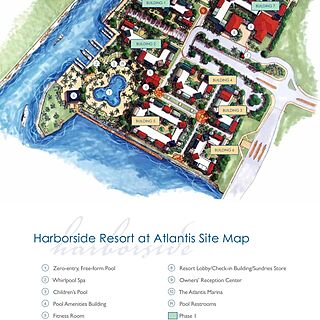 Harborside Resort at Atlantis — Sitemap
