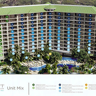 Hyatt Vacation Club at Ka'anapali Beach &mdash; Unit Map