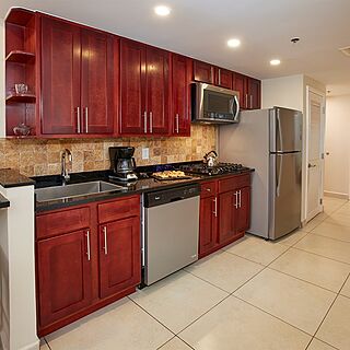 Divi Village Golf and Beach Resort — Sample 2-bedroom golf suite kitchen