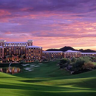 The Westin Kierland Villas — Resort Grounds at Sunset With Mountain View