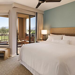 The Westin Kierland Villas — Sample Bedroom With Attached Balcony