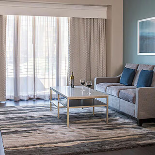 Club Wyndham Harbour Lights &mdash; Sample Living Area (see below for unit-type specific photos)
