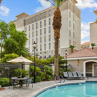 Club Wyndham Grand Desert — Accessible Pool and Hot Tub With Loungers and Tables