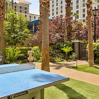 Club Wyndham Grand Desert — Outdoor Lounge and Recreation Area With Table Tennis
