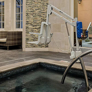 Club Wyndham La Belle Maison — Accessible Indoor Hot Tub With Seating
