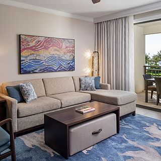 The Westin Nanea Ocean Villas — Sample Living Area (see below for unit-type specific photos)