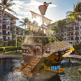 The Westin Kaanapali Ocean Resort Villas North — Kid's Pirate Ship Pool