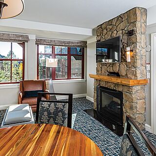 Marriott's Timber Lodge Tahoe — Sample Living Area With Fireplace