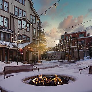 Marriott's Summit Watch — Outdoor Firepit Area