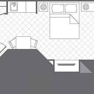 Marriott's Summit Watch — Studio Guest Room Floorplan