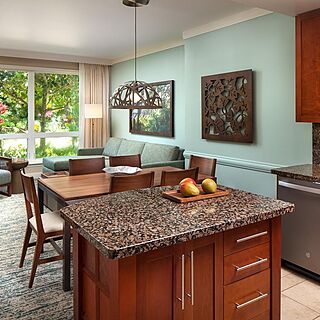 Westin Princeville Ocean Resort Villas — Sample Living and Dining Area