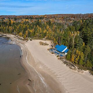 Private beach & beach house