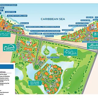 Divi Village Golf and Beach Resort &mdash; Resort Map