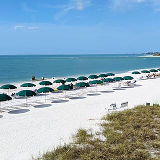 Hyatt Vacation Club At Coconut Cove — Beach With Loungers and Umbrellas