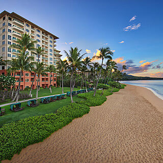 Marriott's Maui Ocean Club - Napili Tower — Resort Beach With Cabanas