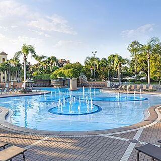 Sheraton Vistana Resort — Pool Area With Loungers and Water Features