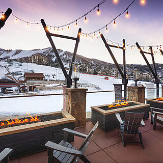 Sheraton Steamboat Resort Villas — Saddles Deck Fire Pits