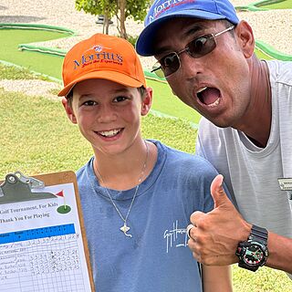 Won at mini golf!