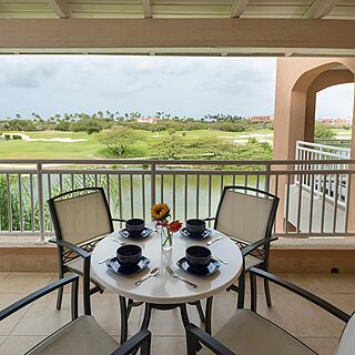 Divi Village Golf and Beach Resort &mdash; Sample 1-bedroom golf suite balcony