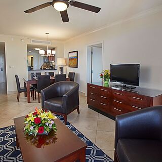 Divi Village Golf and Beach Resort — Sample 2-bedroom living area
