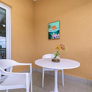 Divi Village Golf and Beach Resort — Sample 3-bedroom golf suite balcony
