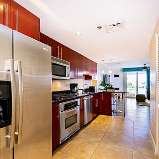 Divi Village Golf and Beach Resort &mdash; Sample 3-bedroom golf suite kitchen