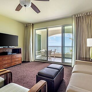 The Point at Poipu — Sample living area