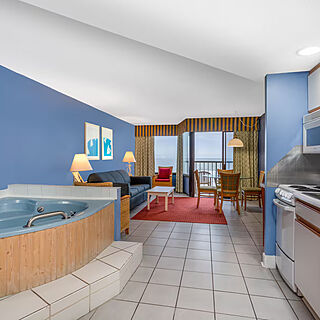Ocean Club Resort Myrtle Beach, a Ramada by Wyndham — Sample living area