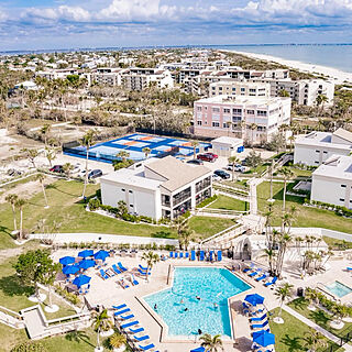 Sanibel Beach Club — Aerial exterior shot
