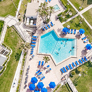 Sanibel Beach Club — Aerial exterior shot