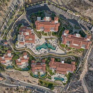 Live Aqua Private Residences Los Cabos — Aerial Exterior Shot