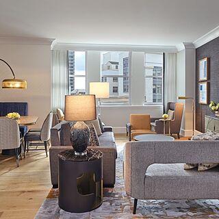 The Ritz Carlton Club, San Francisco — Two-bedroom residence living area