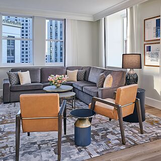 The Ritz Carlton Club, San Francisco &mdash; Three-bedroom residence living area