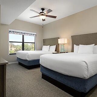 Holiday Inn Club Vacations at Orange Lake Resort - River Island — Sample two-bedroom villa bedroom