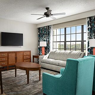 Holiday Inn Club Vacations at Orange Lake Resort - East Village &mdash; Sample two-bedroom villa living area