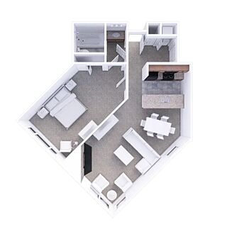 The Ridge Tahoe — One-bedroom Ridge Tahoe floorplan
