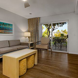 WorldMark Kihei Resort — Sample three-bedroom living area