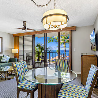 Maui Beach Vacation Club — Sample one-bedroom living area