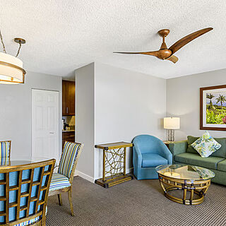 Maui Beach Vacation Club — Sample one-bedroom living area
