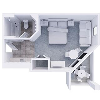 Holiday Inn Club Vacations at South Beach Resort — Studio floorplan