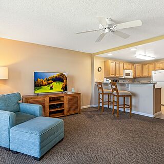 Lawai Beach Resort — Sample living area