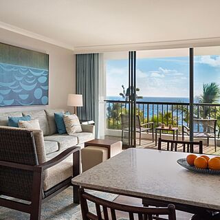 Marriott's Maui Ocean Club - Molokai, Maui & Lanai Towers — Sample living room