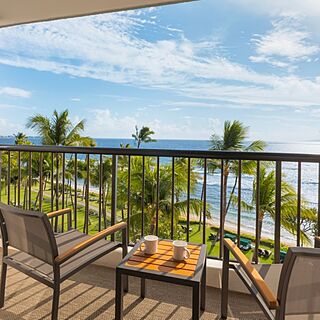 Marriott's Maui Ocean Club - Molokai, Maui & Lanai Towers — Sample balcony