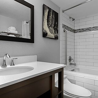 Club Wyndham Riverside Suites — Sample studio bathroom