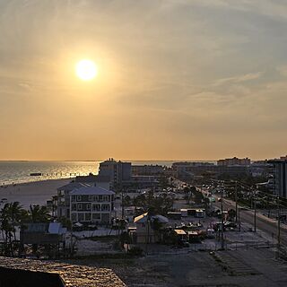 The sunset from the 10th floor