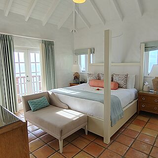Master bedroom with balcony