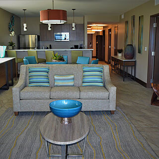 Dawn Beach Club — Sample living room