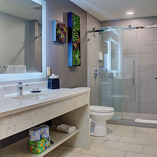 Dawn Beach Club — Sample bathroom