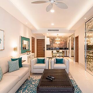 Garza Blanca Resort & Spa Los Cabos — Sample living room